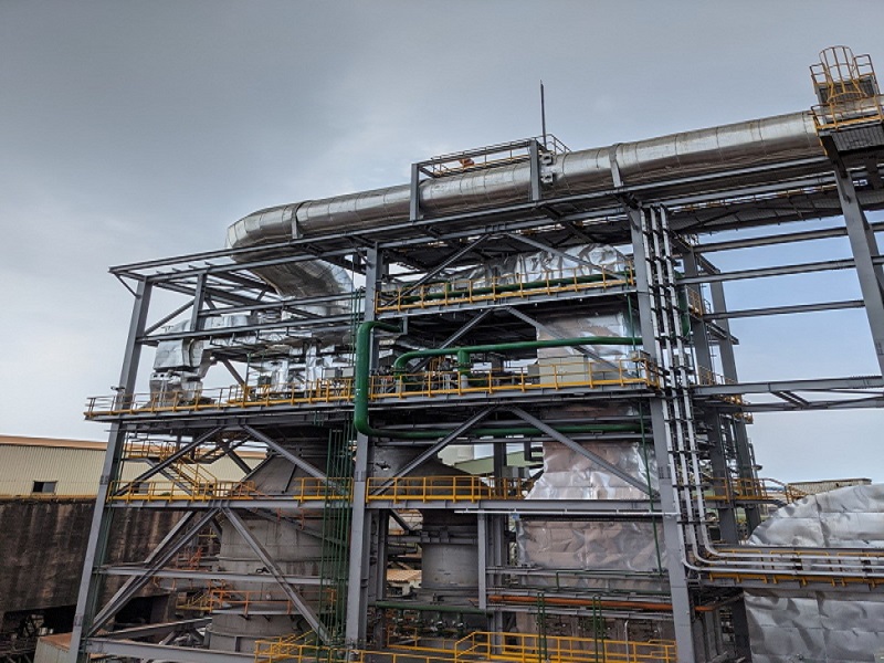 中鋼公司全數完成燒結工場煙氣脫硫設備增設