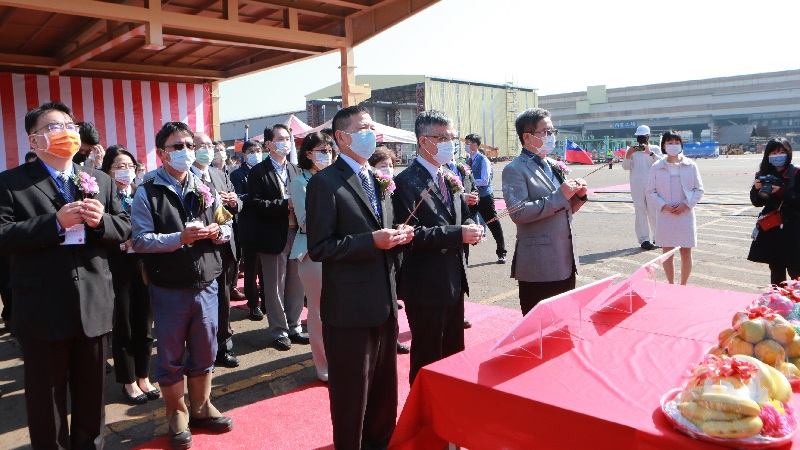 台船承造教育部　新建海事教育實習船安龍典禮