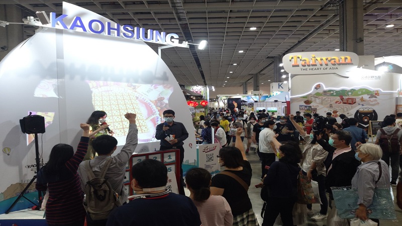 ITF台北國際旅展　高雄城市館帆船造型舞台吸睛