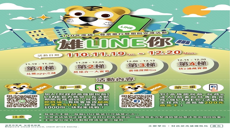 「雄LINE你」線上趣味闖關抽超商即享券　歡迎大家一起同樂