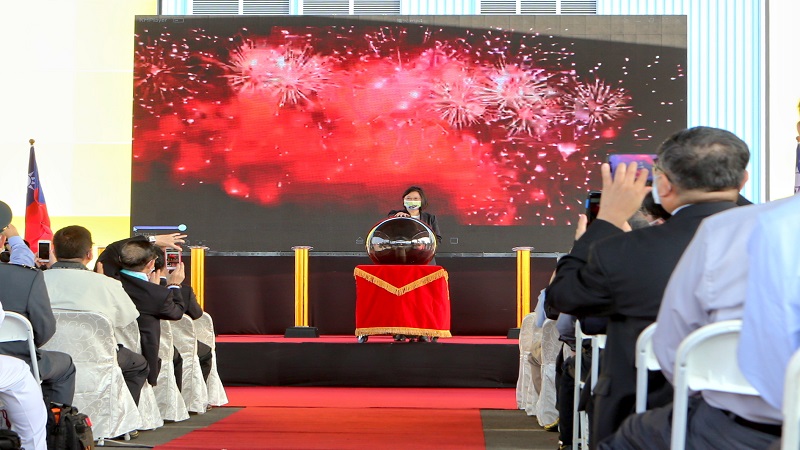 蔡英文總統主持　台船潛艦國造建造案開工