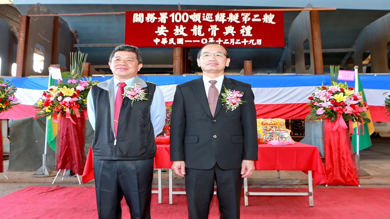 台船承造財政部關務署　100噸級巡緝艇第二艘安龍