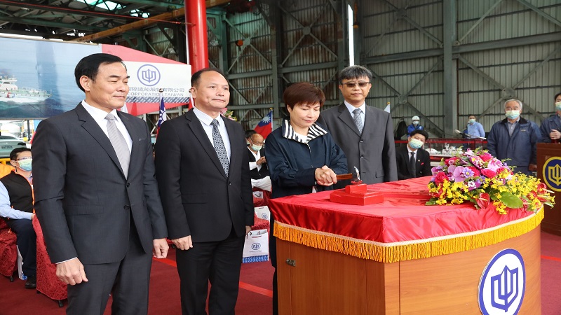 台船公司承造海洋委員會海巡署艦隊分署　100噸級巡防救難艇HNO.1149下水典禮