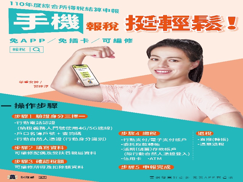 「舉重女神」郭婞淳擔任　手機報稅宣傳大使