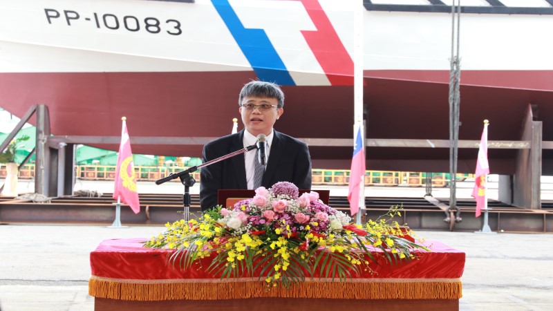 台船承造海洋委員會海巡署艦隊分署　100噸級巡防救難艇HNO.1152下水典禮 