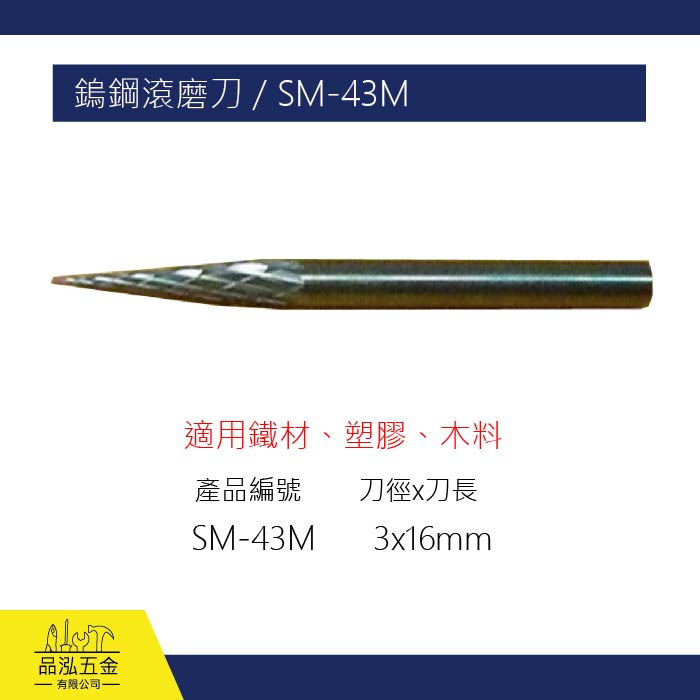 SHELL 鎢鋼滾磨刀 / SM-43M