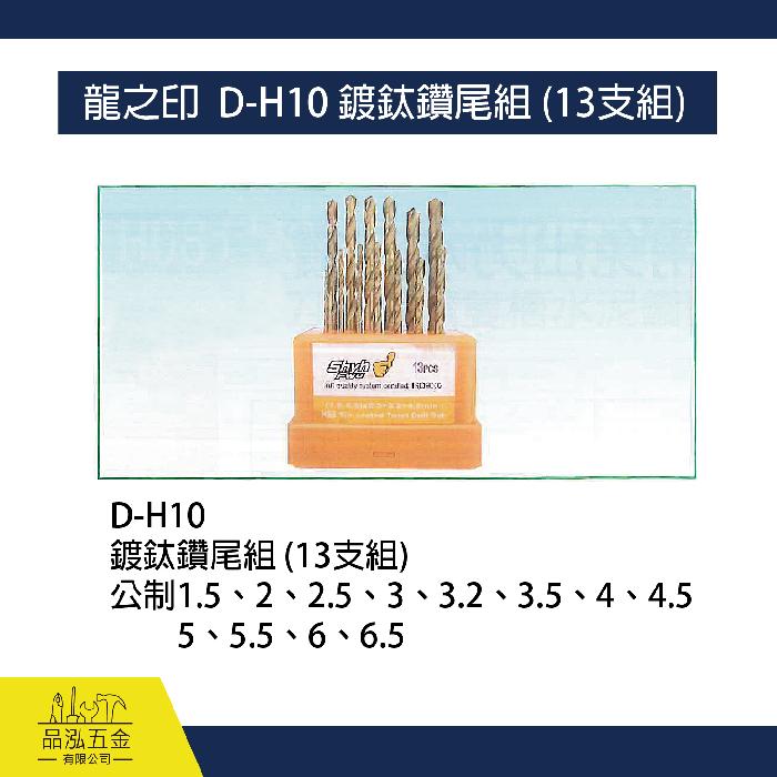 龍之印  D-H10 鍍鈦鑽尾組 (13支組)