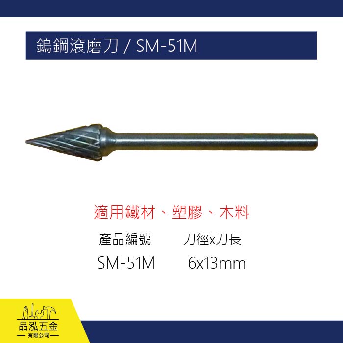 SHELL 鎢鋼滾磨刀 / SM-51M