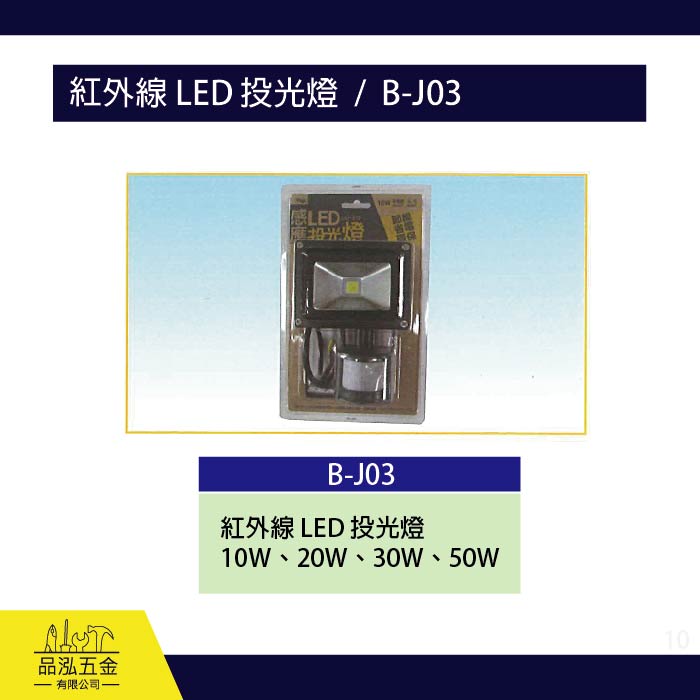 龍之印  紅外線 LED 投光燈  /  B-J03