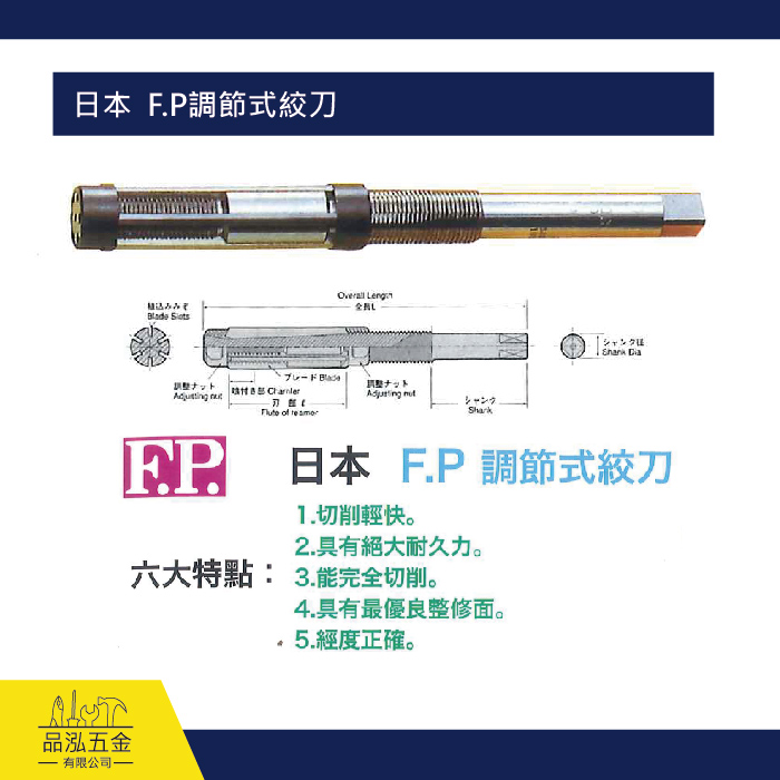 日本  F.P調節式絞刀