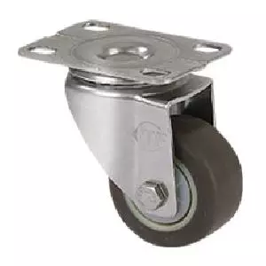 c:s-e-p-a2-202 Light-Duty Caster-Stainless Steel TPR Wheel (Plate Installation)