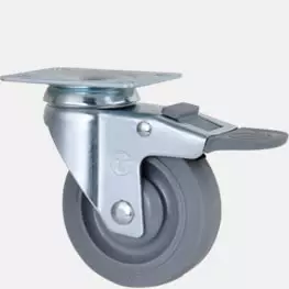 c:h-z-p-a3-303 Medium Duty Caster- TPR Wheel (Plate Installation)