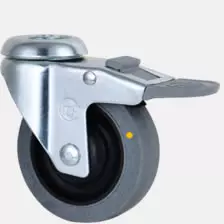 c:h-z-l-b2-303 Medium Duty Caster- Conductive TPR Wheel (Bolt Hole Installation)