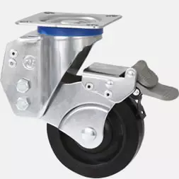 c:k-c-p-j6-312 Medium Duty Caster- TPR Wheel (Grey)