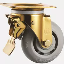 c:i-y-p-e5-428 Euro Type Caster- TPR Wheel (Grey color wheel)