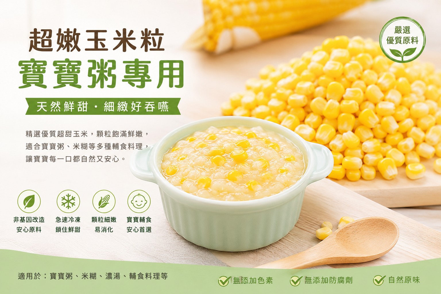一顆好玉米，陪伴每一口成長