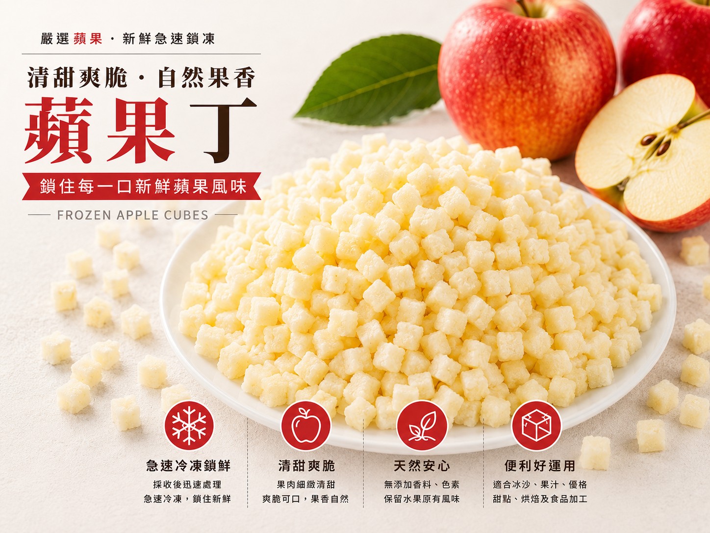 不是每一顆蘋果，都能成就一口好蘋果丁